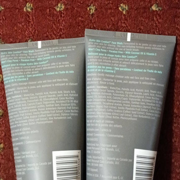 2 Schick Hydro Skin Comfort Gentle Exfoliating CoConut Oil & Vitamin E Face Wash - Picture 2 of 2